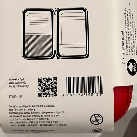 Moleskine Journey Red Hard Pouch - Small NWT - Picture 3 of 3